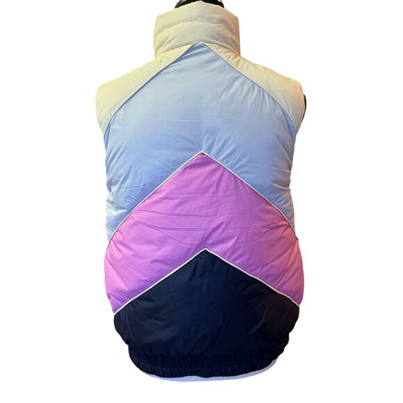 Marine Layer Antuco Archive reversible puffer vest colorblock water resistant M - Picture 5 of 12